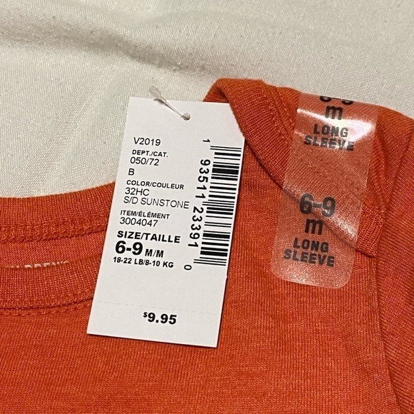 The Children’s Place Long Sleeve T-Shirt with Dinosaur, Size 6-9 months - Picture 3 of 4